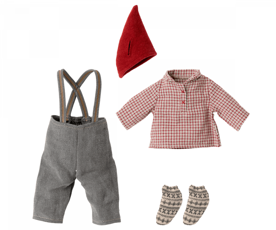 Maileg Christmas Medium Mouse Boy Clothes Only - Ruby & Grace 