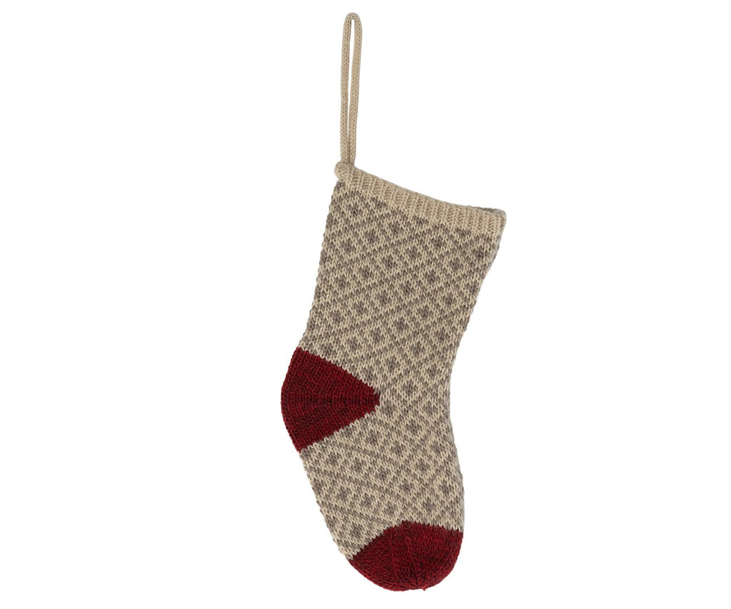 Maileg Christmas Stocking Soft Grey AW2023 PREORDER - Ruby & Grace 