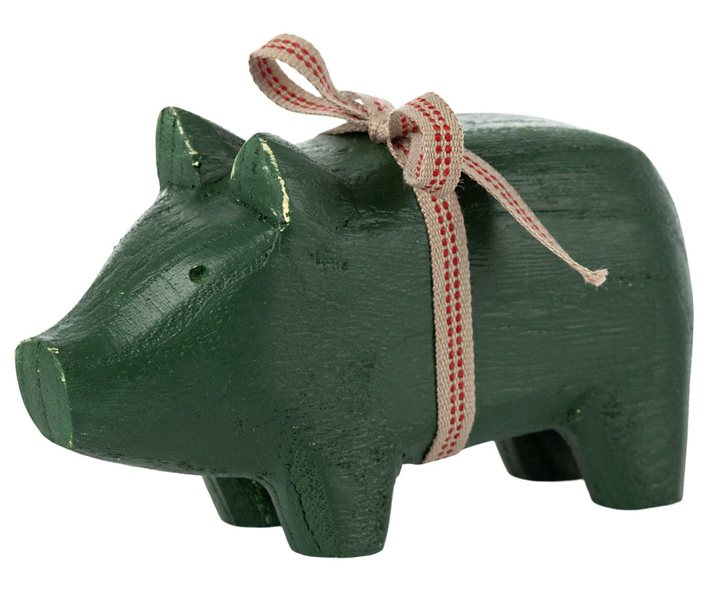 Maileg Small Green Pig Candle Holder AW2023 PREORDER - Ruby & Grace 