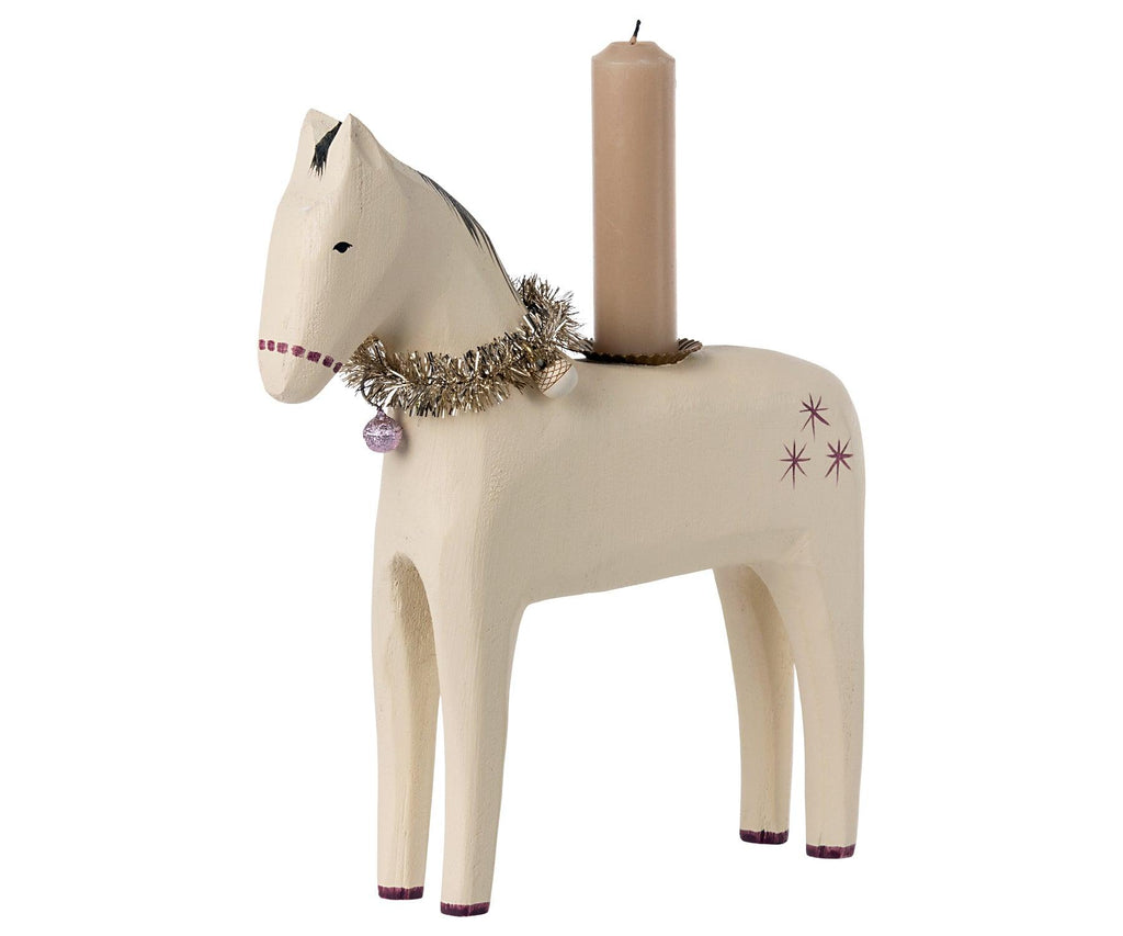 Maileg Christmas Large Horse Candle Ornament AW2023 PREORDER - Ruby & Grace 