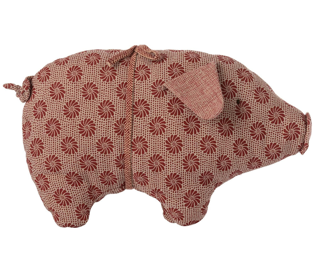 Maileg Accessory Pig Small Red Flower AW2023 PREORDER - Ruby & Grace 