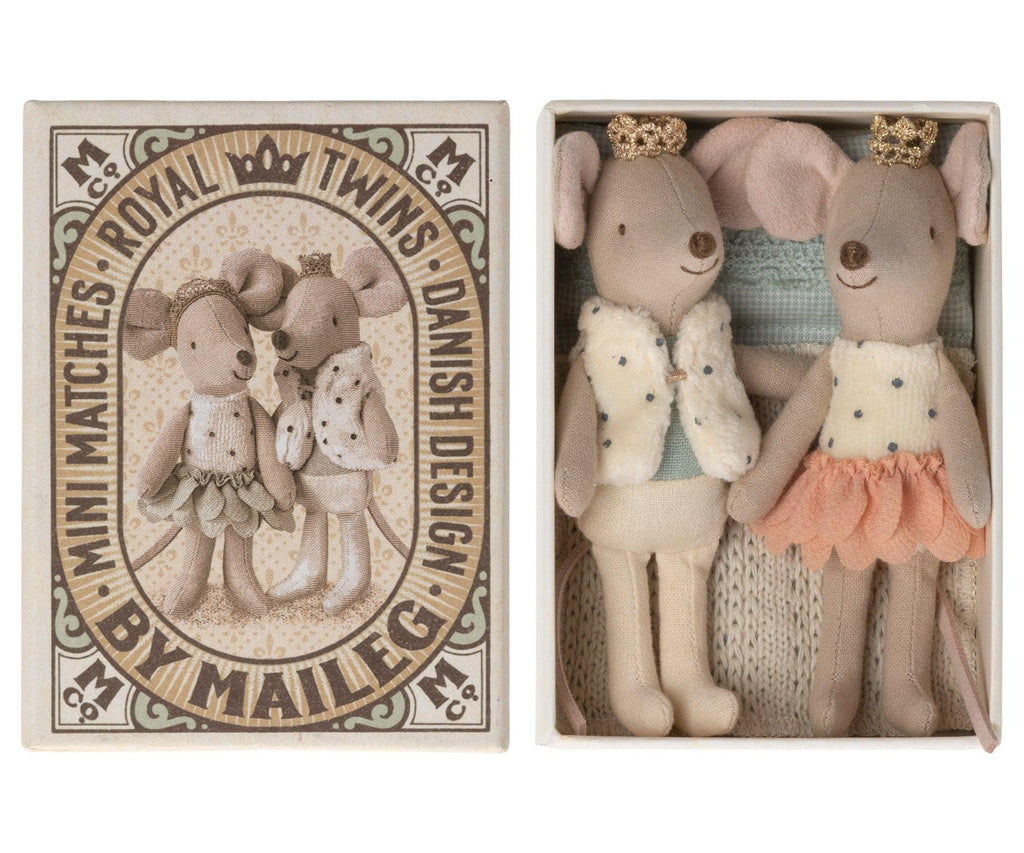 Maileg Royal Twin Mice Little Brother & Little Sister AW2023 PREORDER - Ruby & Grace 