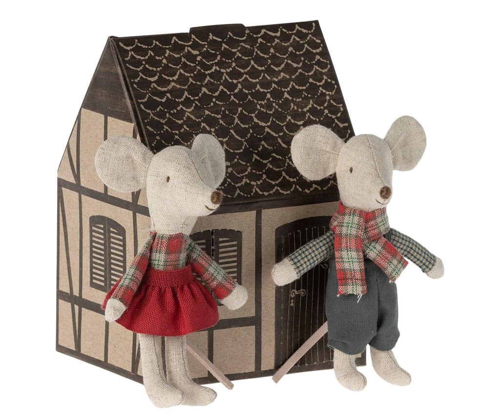 Maileg Christmas Twin Mice AW2023 PREORDER - Ruby & Grace 