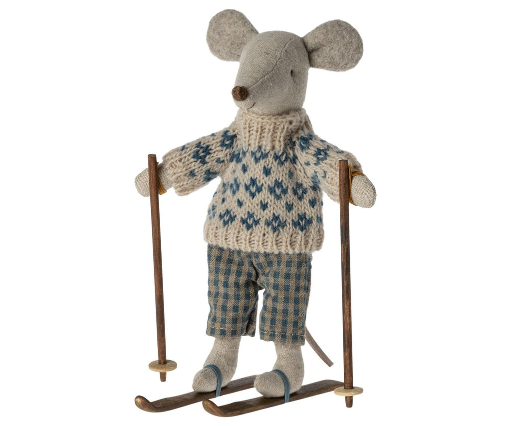 Maileg Winter Ski Mouse Dad AW2023 PREORDER - Ruby & Grace 