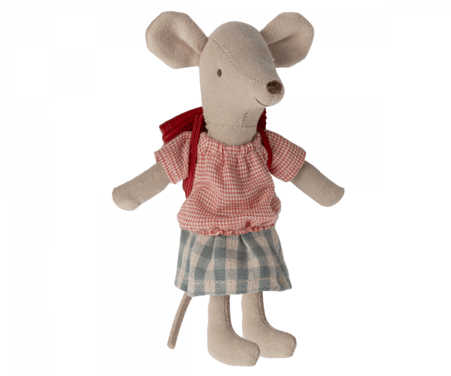 Maileg Tricycle Mouse Big Sister Red 2024 Preorder Only - Ruby & Grace 