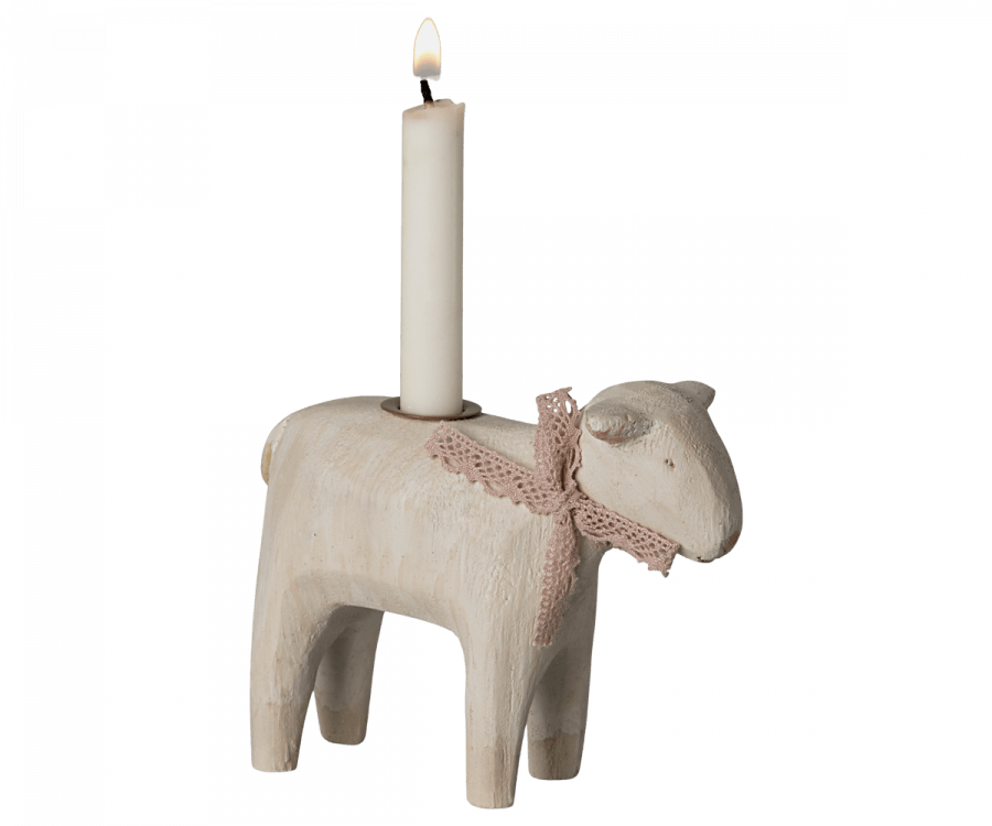 Maileg Metal Lamb Candle Holder Rose NEW ARRIVAL 2024 SOLD OUT - Ruby & Grace 