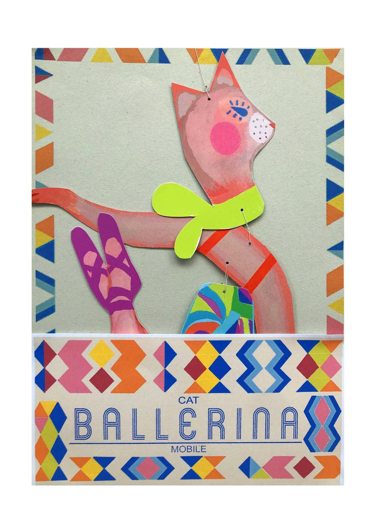 Cat Ballerina Kinetic Mobile NEW ARRIVAL - Ruby & Grace 