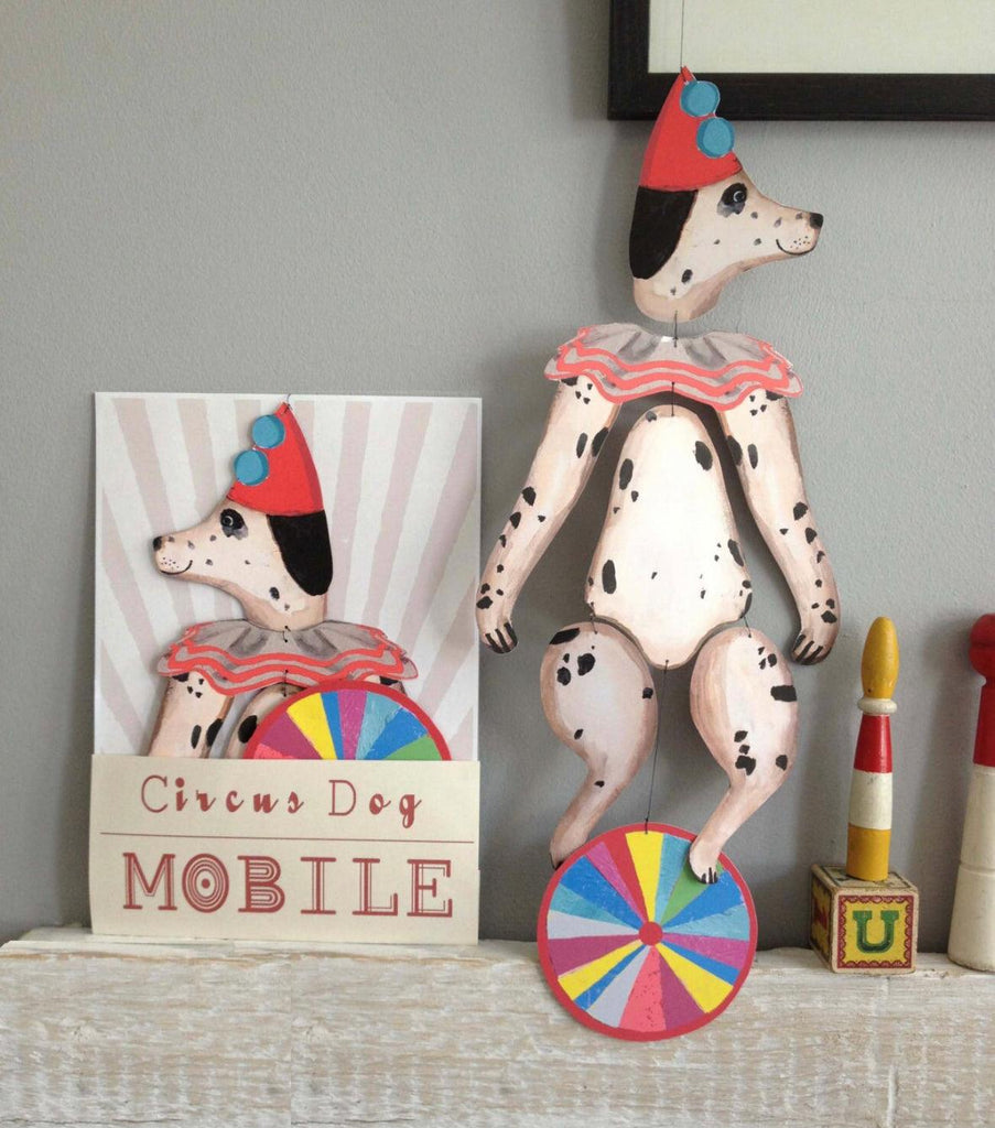 Circus Dog Kinetic Mobile NEW ARRIVAL - Ruby & Grace 