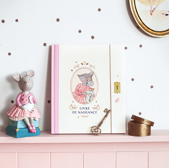 Children’s decorative piggy bank featuring Little Mouse &amp; Swan from Moulin Roty