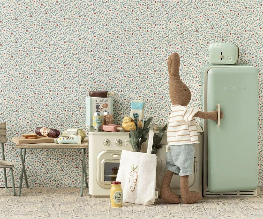 Maileg New Mini Fridge Cooler For Teddies and Bunnies Mint RESTOCK DUE JULY PREORDER ONLY - Ruby & Grace 
