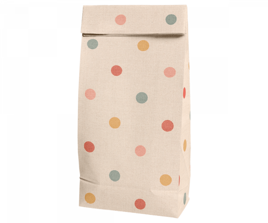 Maileg Party Paper Multi Dots Gift Bags Small - Ruby & Grace 