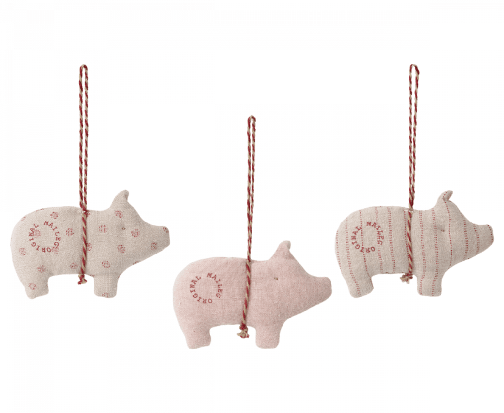 Maileg Pig Ornament Asstd - Ruby & Grace 
