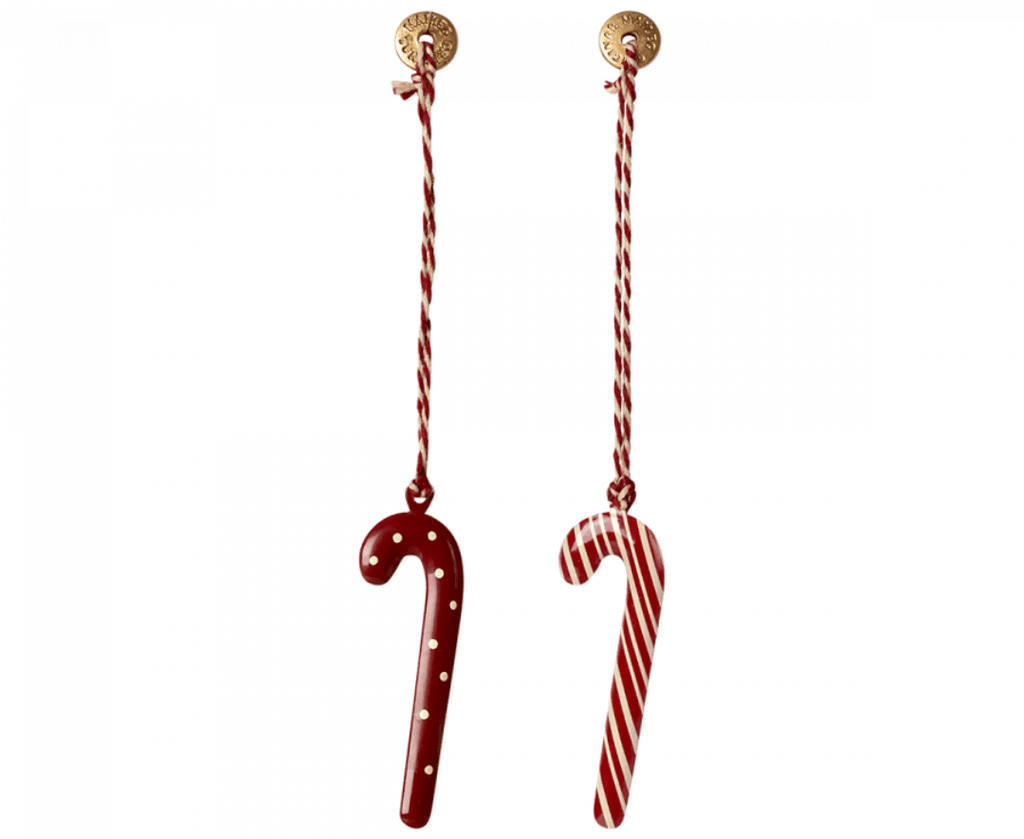 Maileg Candy Cane Metal Christmas Ornament ASSTD SOLD OUT - Ruby & Grace 