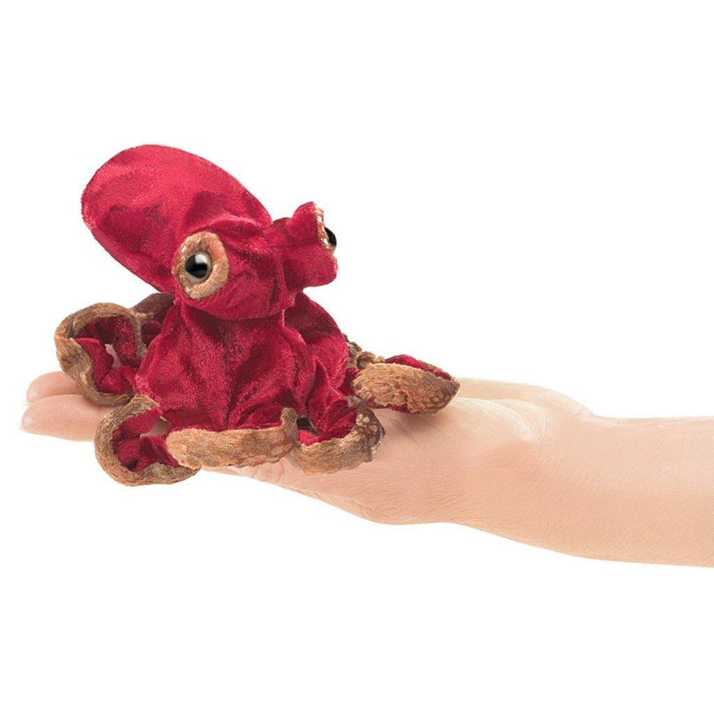 Mini Red Octopus Puppet NEW ARRIVAL - Ruby & Grace 