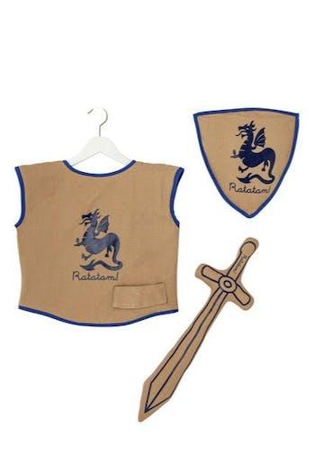 Costume Kit Knight Beige & Royal Blue Cotton NEW ARRIVAL - Ruby & Grace 