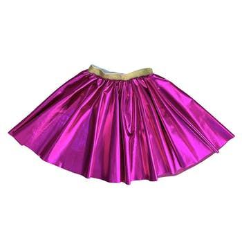 Elastic Metallic Pink Twirly Skirt NEW ARRIVAL - Ruby & Grace 