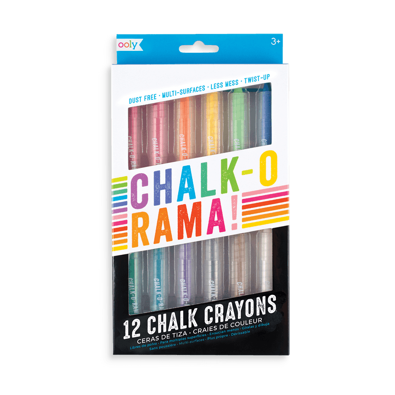 Ooly Chalkorama Dustless Chalk Crayons.