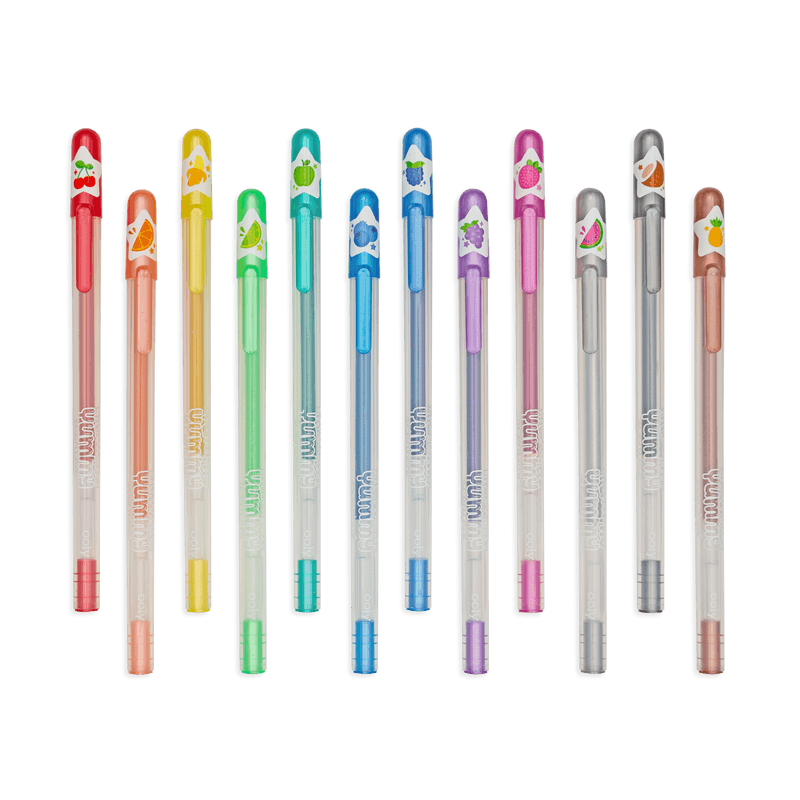 Ooly Yummy Scented Glitter Gel Pens - Set of 12.