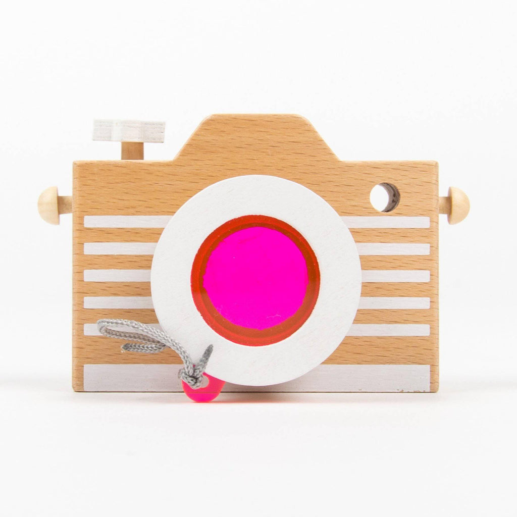 kiko+ Wooden Kaleidoscope play camera pink.