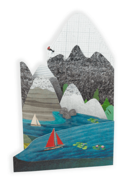 Trifold Greetings Card 'Mountain Explorer' NEW ARRIVAL - Ruby & Grace 