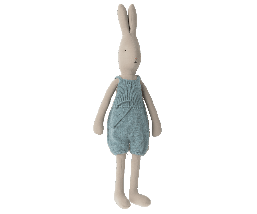 Maileg Size 4 Bunny Rabbit Knitted Overalls Spring Summer 2022 - Ruby & Grace 