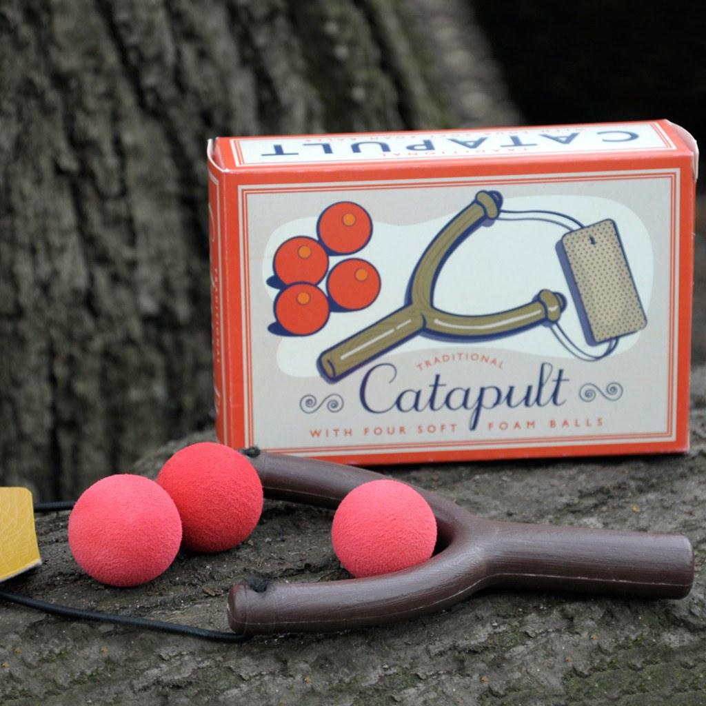Catapult Toy with Foam Balls.
