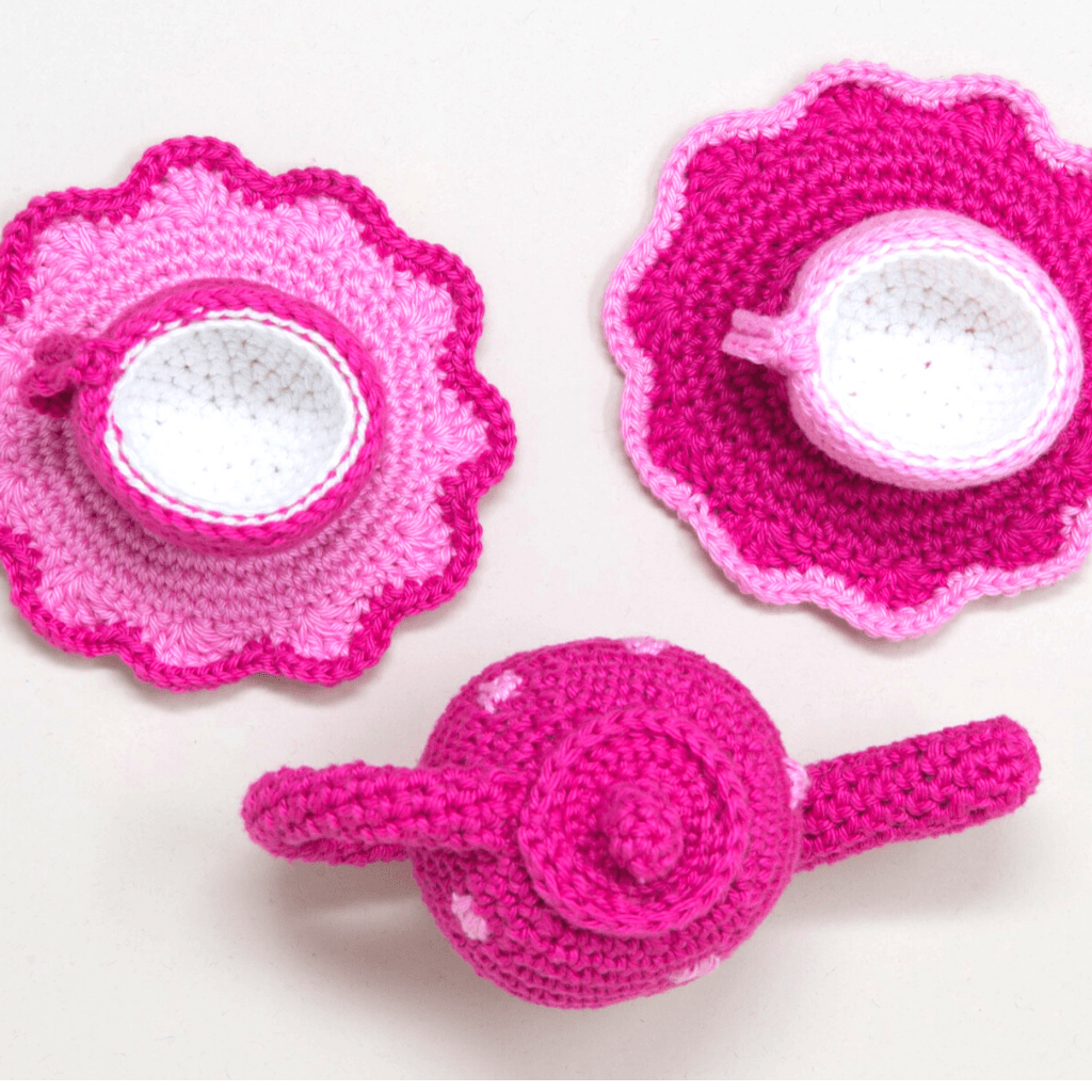 Crochet Tea Set.