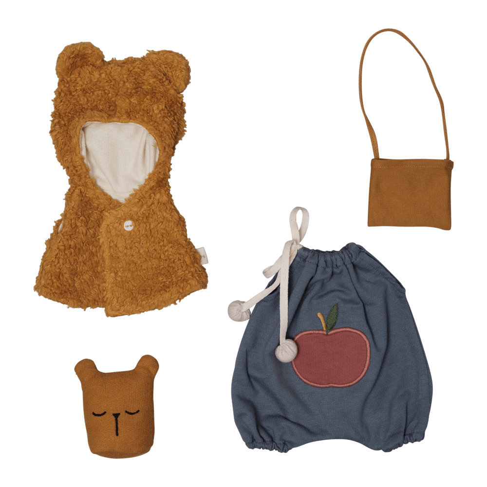 Fabelab Doll Clothes Set Bear Cape.