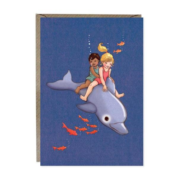 Belle and Boo Dolphin Adventure Greetings Card NEW ARRIVAL - Ruby & Grace 