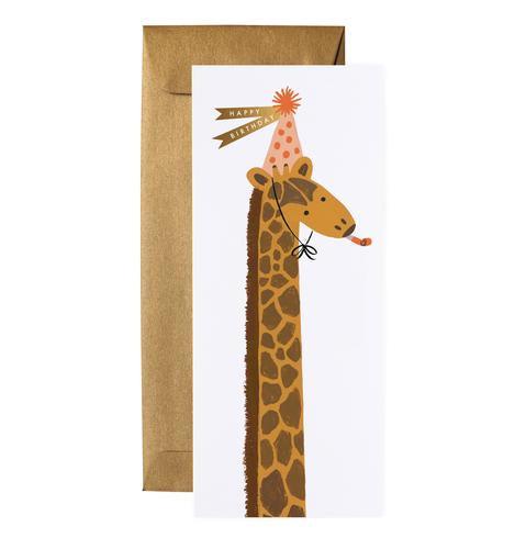 Giraffe Birthday Card.