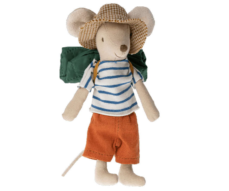 Maileg Hiker mouse, Big Brother Spring Summer 2022 Expected April PREORDER NOW.