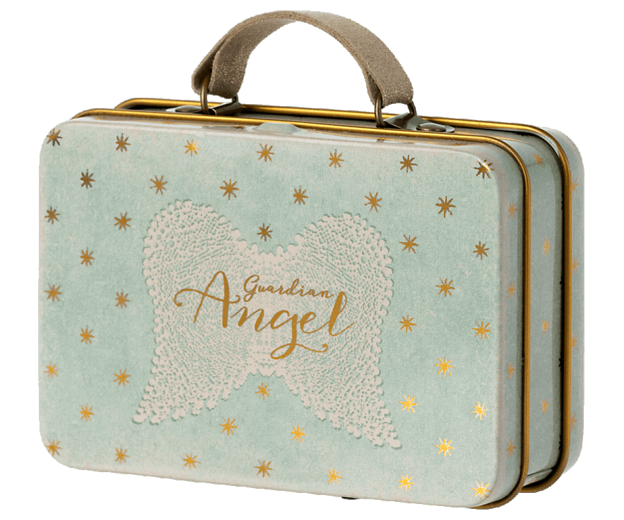 Maileg New Fall Winter Collection 2022 Angel Mouse Metal Suitcase Only - Ruby & Grace 
