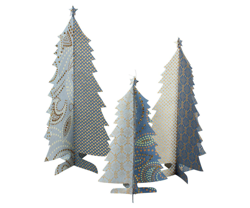 Maileg Christmas Tree Ornaments Blue (pack of three) AW21.