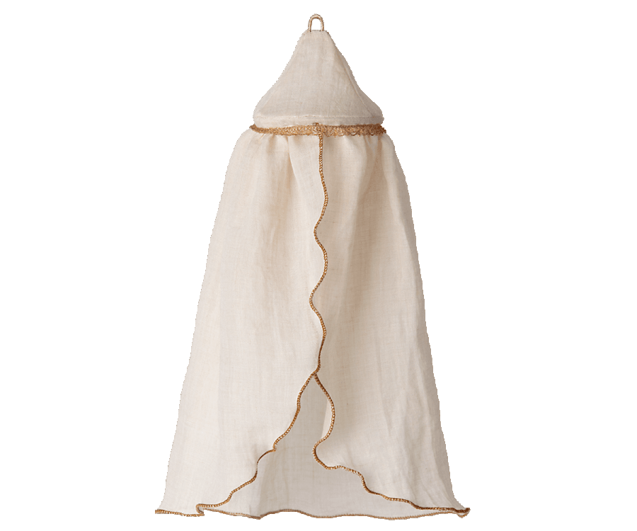 Maileg New Miniature Bed Canopy Cream- Fall Winter Collection 2022 NEW ARRIVAL - Ruby & Grace 