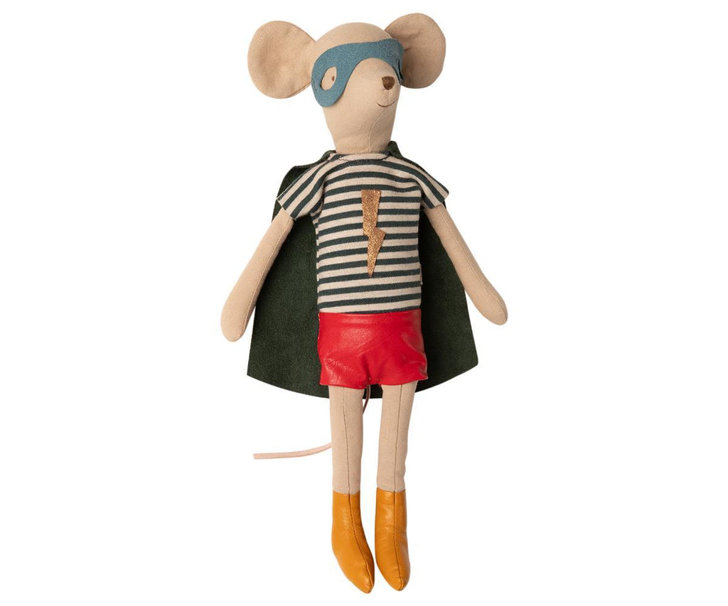 Maileg Medium Super Hero Boy Mouse.