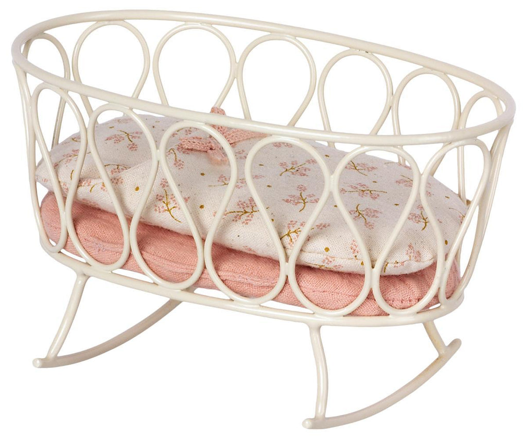 Maileg New Cradle with Rose Sleeping Bag NEW ARRIVAL AW21.