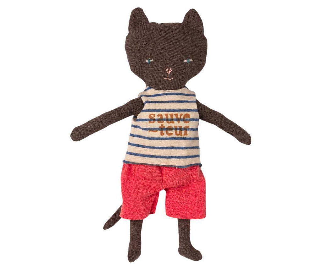 Maileg Lifeguard Cat/ Lighthouse Cat. Beach Collection. NEW ARRIVAL BACK IN STOCK.