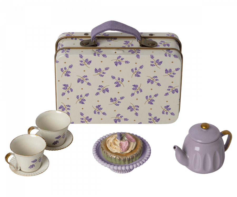 Maileg Tea Set Lavender: Spring Summer 2023 PREORDER - Ruby & Grace 