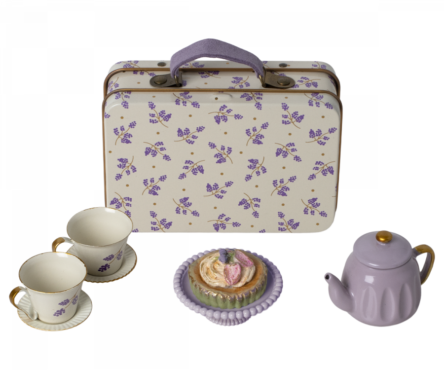Maileg Tea Set Lavender: Spring Summer 2023 PREORDER - Ruby & Grace 