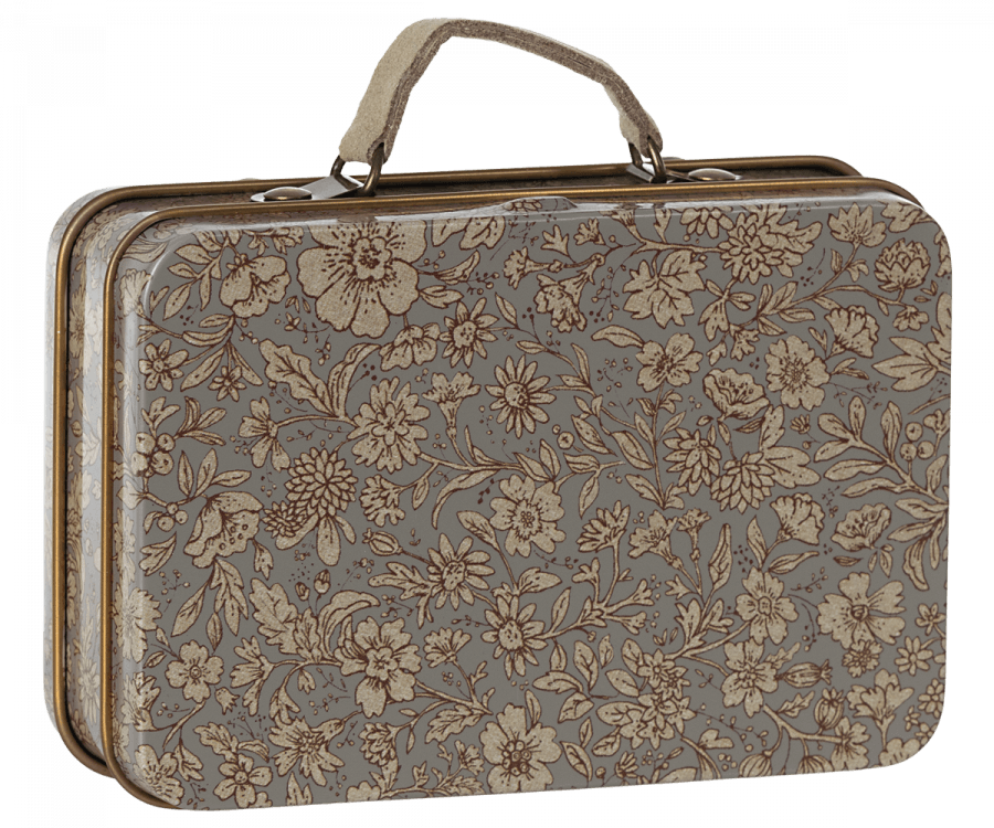 Maileg Suitcase Grey Blossom : Spring Summer 2023 NEW ARRIVAL - Ruby & Grace 