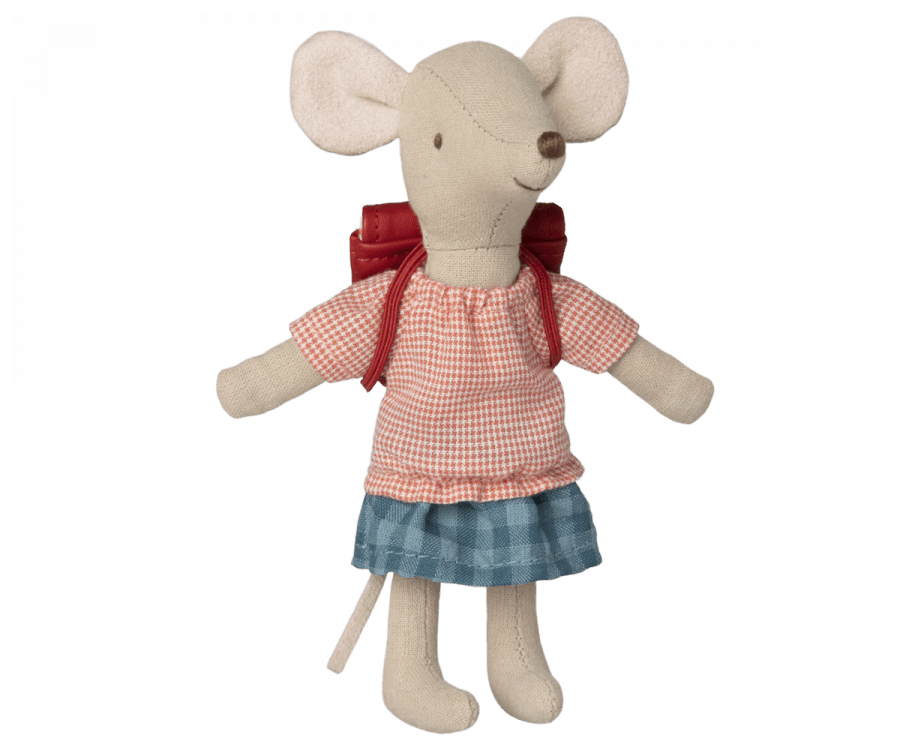 Maileg Tricycle Mouse Red Bag : Spring Summer 2023 NEW ARRIVAL - Ruby & Grace 