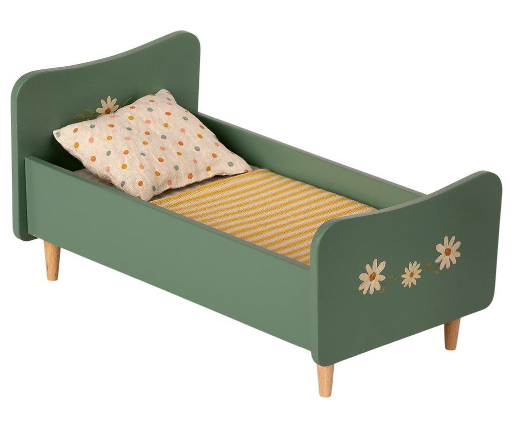 Maileg Mint Blue Wooden Bed SS2021 NEW ARRIVAL.