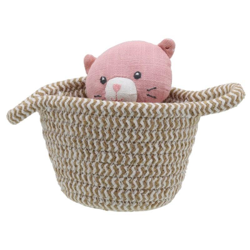 Wilberry Collectables & Pets in Baskets Cat/Kitten LAST ONE - Ruby & Grace 