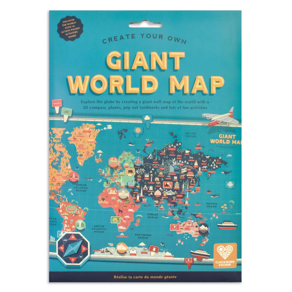 Create Your Own Giant World Map.