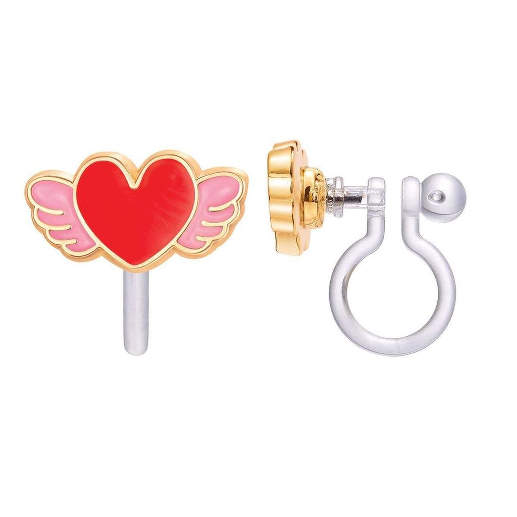 Clip on Cutie Earrings- Angel Heart.
