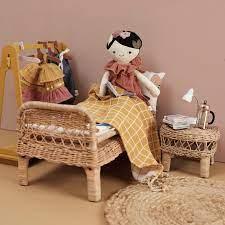 Fabelab Rattan Doll Bed NEW ARRIVAL.