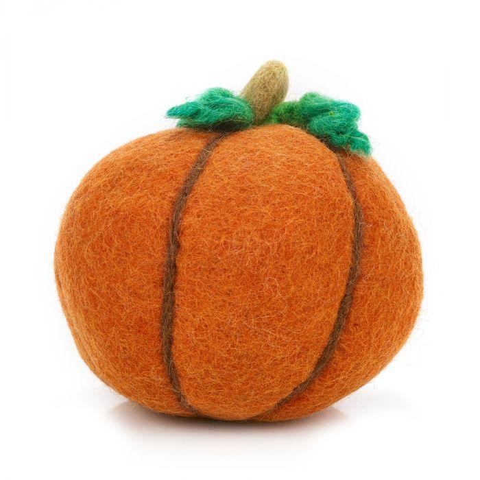 Handmade Felt Medium Halloween Pumpkin Orange Only 2 Left.