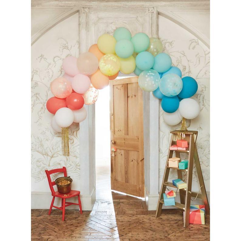 Meri Meri Rainbow Balloon Arch.