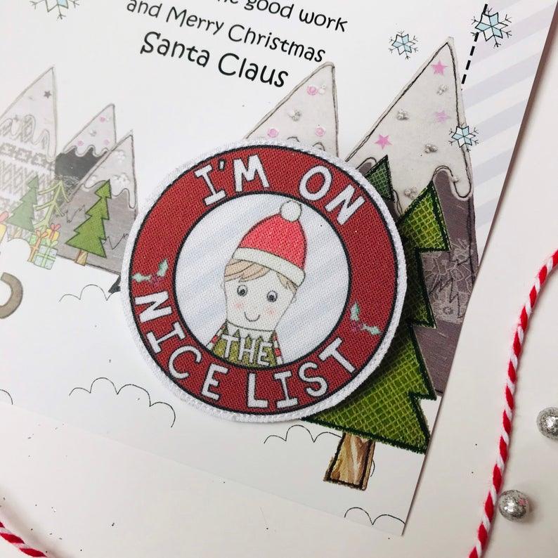 Christmas Nice List Badge and Certificate.