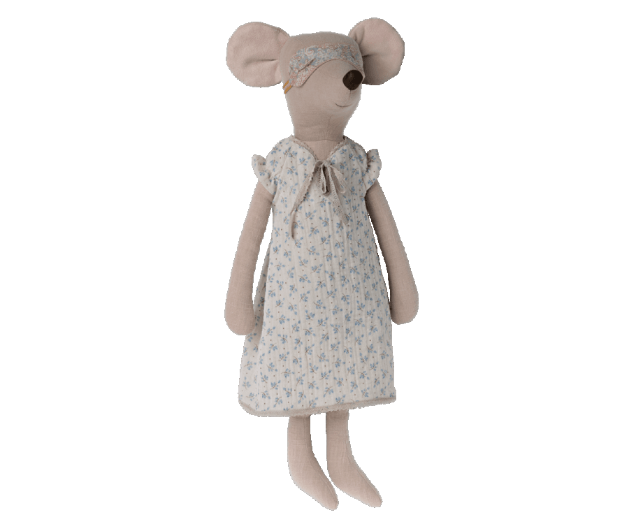 Maileg Maxi Mouse in Nightgown Spring Summer 22 Expected June PREORDER NOW.